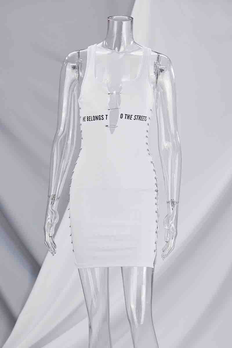 He Belongs To The Streets Mini Dress